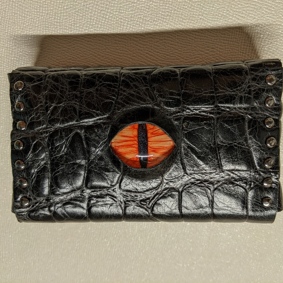 Handmade leather tarot card case / holder with Gold Foil Tarot cards Included - Picture 2 of 9